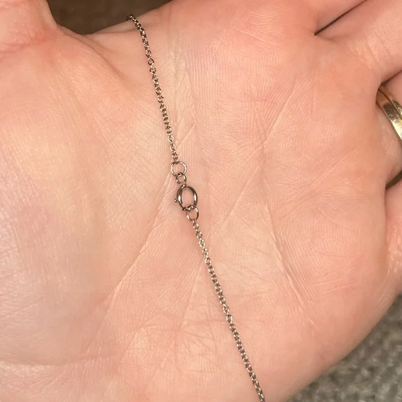 Silver Tone Happy Boy Heart Necklace - Picture 4 of 5